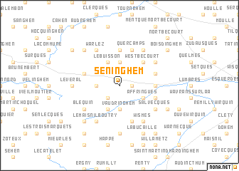 map of Seninghem