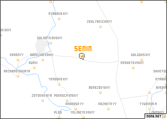 map of Senin