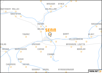 map of Senin