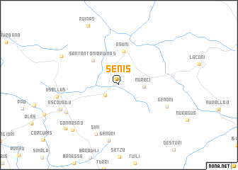 map of Sènis
