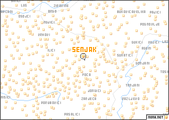 map of Senjak