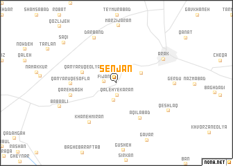 map of Senjān