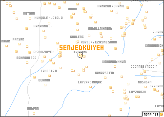 map of Senjedkū\