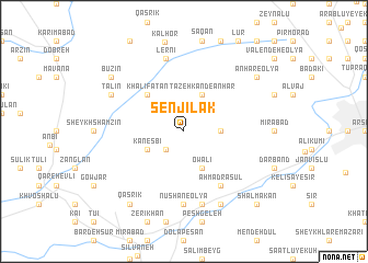 map of Senjīlak