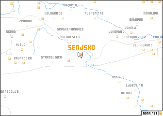 map of Senjsko