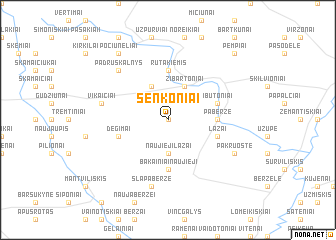 map of Senkoniai