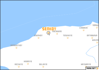 map of Şenköy