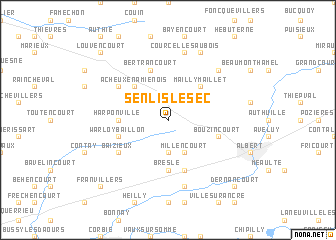 map of Senlis-le-Sec