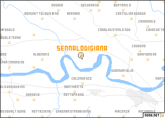 map of Senna Lodigiana