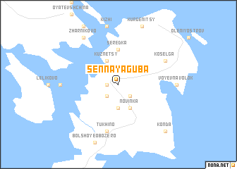 map of Sennaya Guba