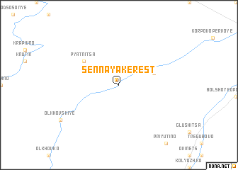 map of Sennaya Kerest\