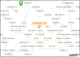 map of Senneçay
