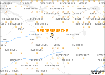 map of Senne-Siewecke