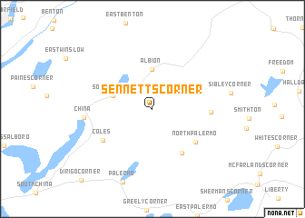 map of Sennetts Corner