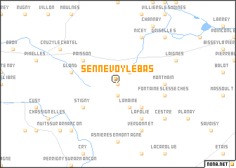 map of Sennevoy-le-Bas