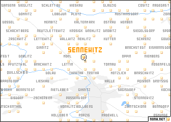 map of Sennewitz