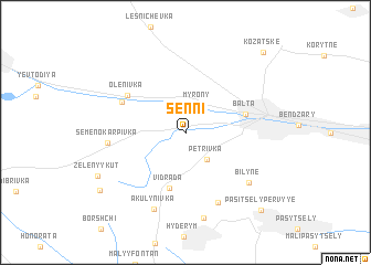 map of Senni