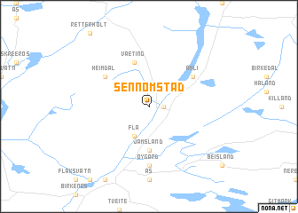 map of Sennomstad