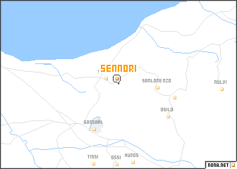 map of Sennori