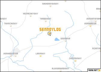 map of Sennoy Log