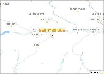 map of Sennybridge