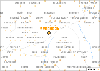 map of Senohrad