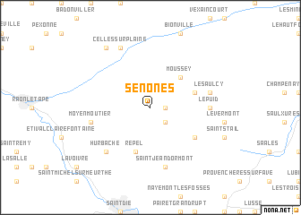 map of Senones