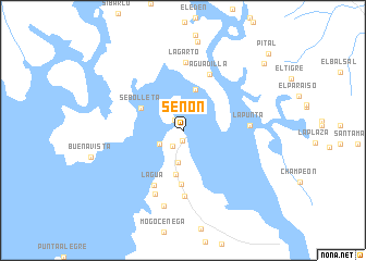 map of Senón