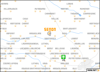 map of Sénon