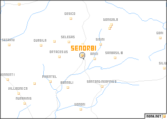 map of Senorbì