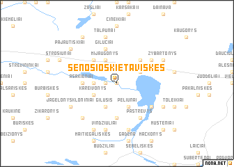 map of Senosios Kietaviškės