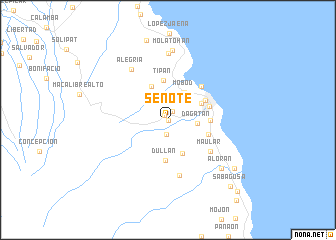 map of Senote