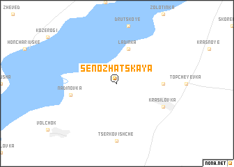 map of Senozhatskaya