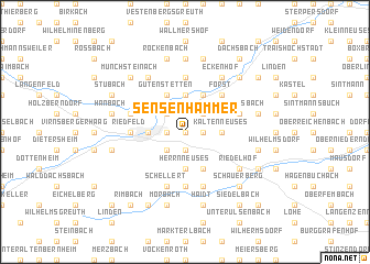 map of Sensenhammer