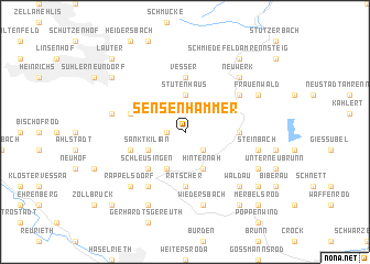 map of Sensenhammer