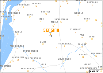map of Sènsina