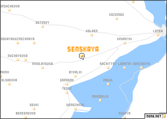 map of Senskaya