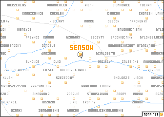 map of Sensów