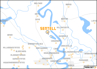 map of Sentell