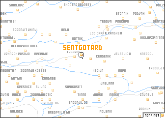 map of Šentgotard