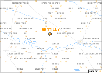 map of Sentilly