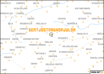 map of Šentjošt nad Horjulom