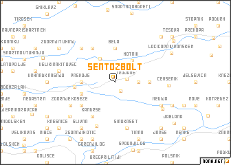 map of Šentožbolt