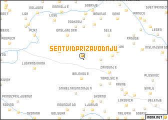 map of Šentvid pri Zavodnju