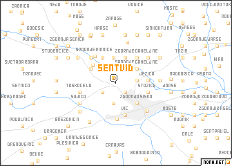 map of Šentvid
