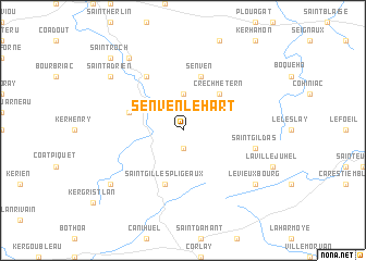 map of Senven-Léhart
