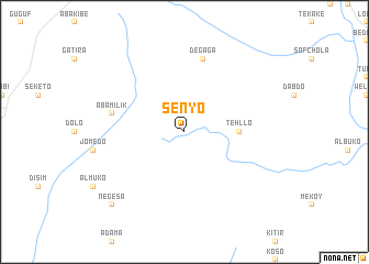 map of Senyo