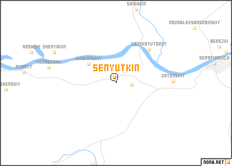 map of Senyutkin