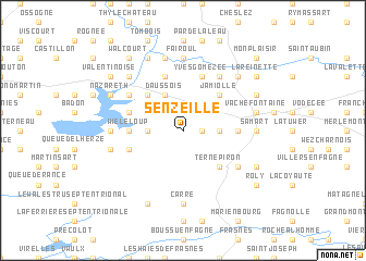 map of Senzeille