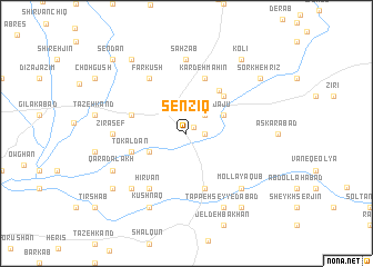 map of Senzīq